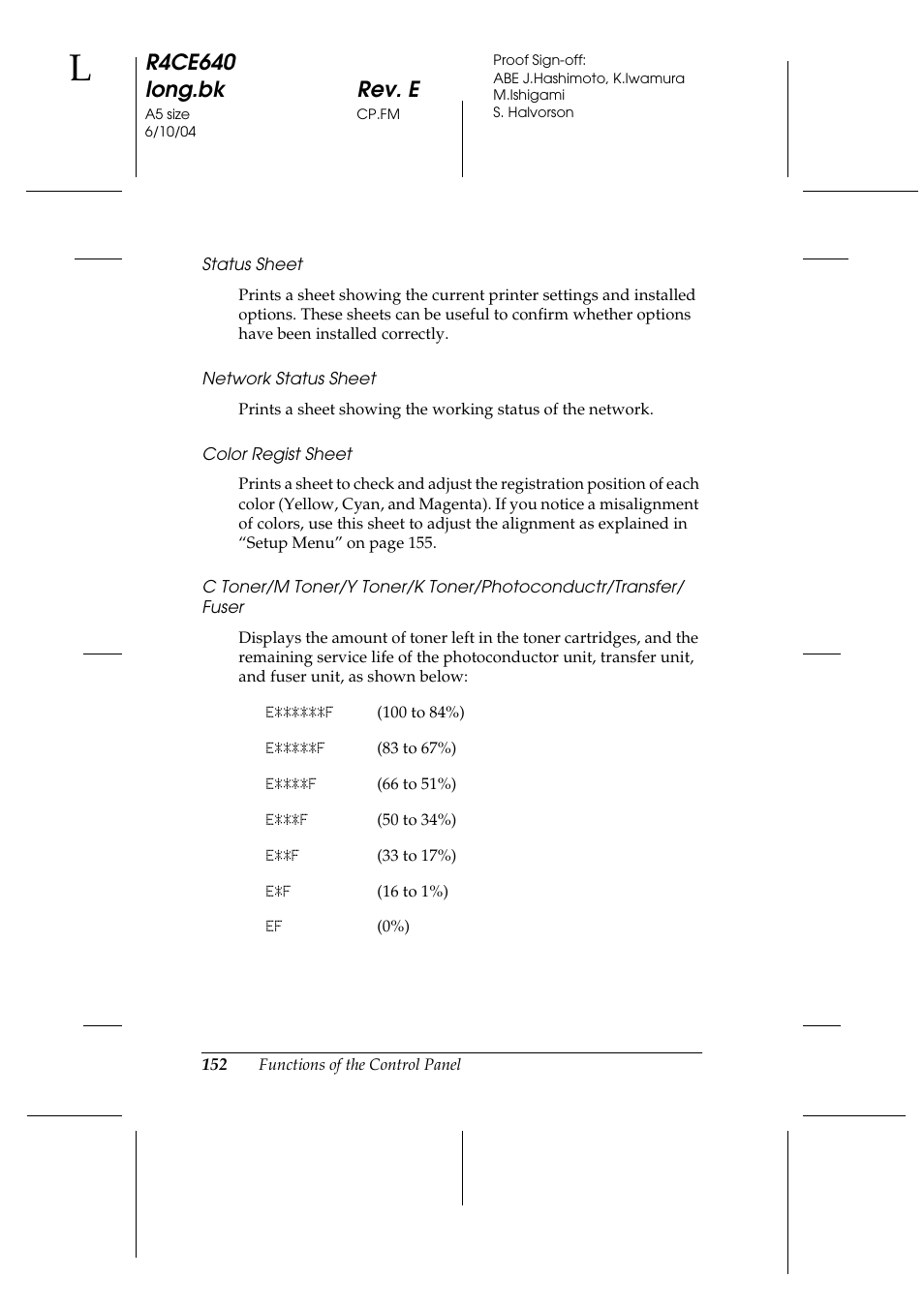 R4ce640 long.bk rev. e | Epson AcuLaser C3000 User Manual | Page 152 / 316