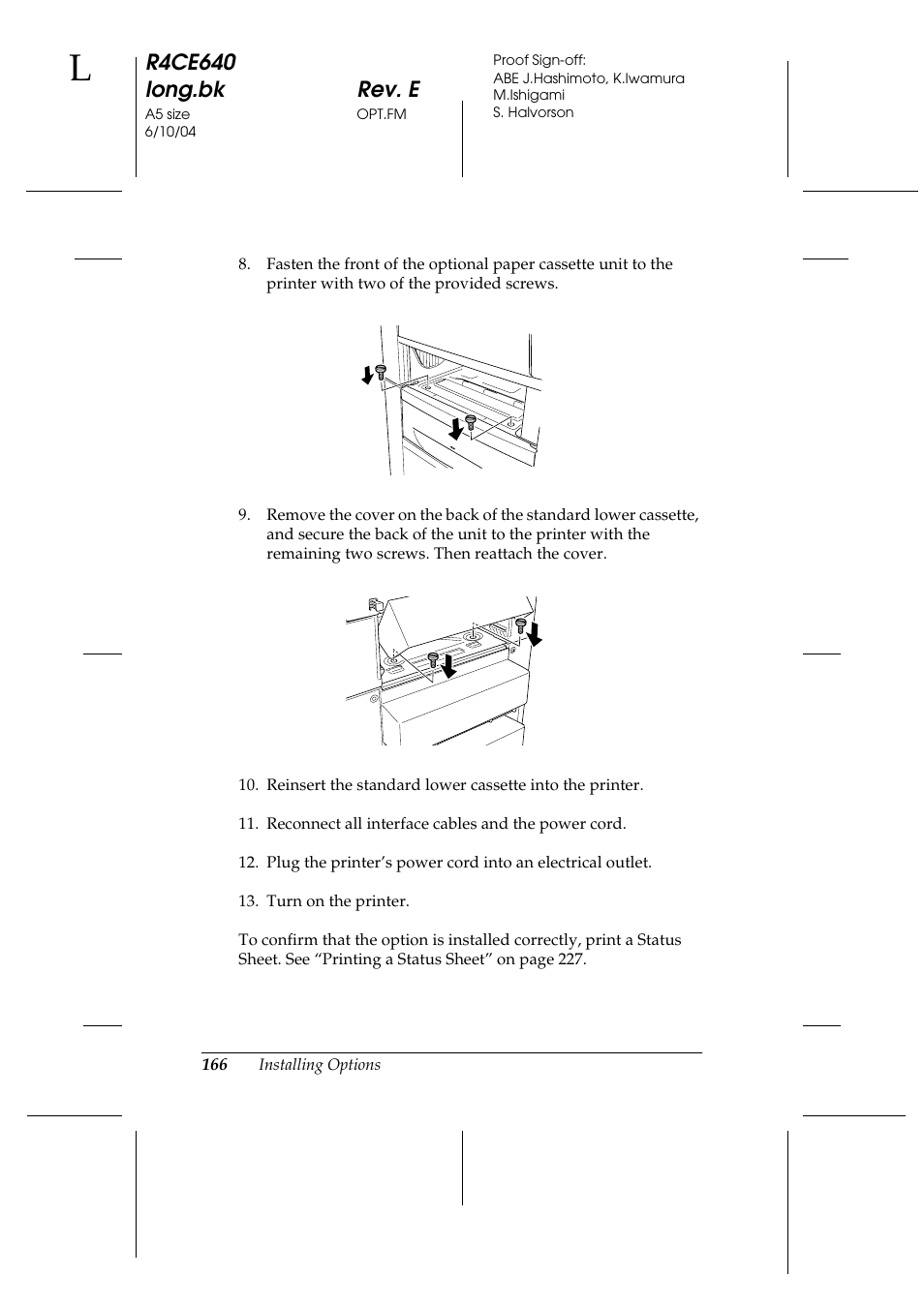 R4ce640 long.bk rev. e | Epson AcuLaser C3000 User Manual | Page 166 / 316