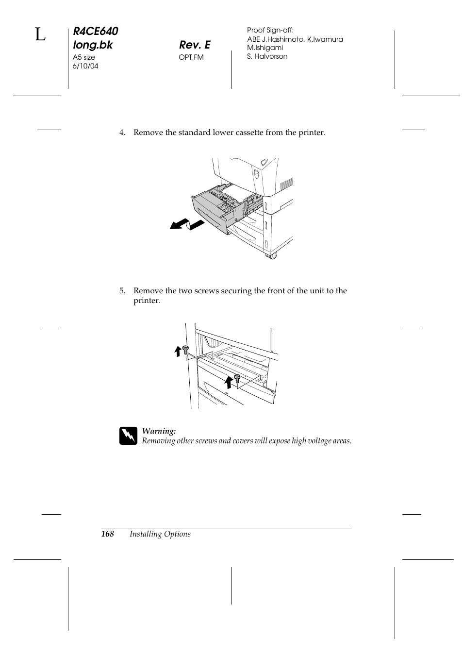 Epson AcuLaser C3000 User Manual | Page 168 / 316