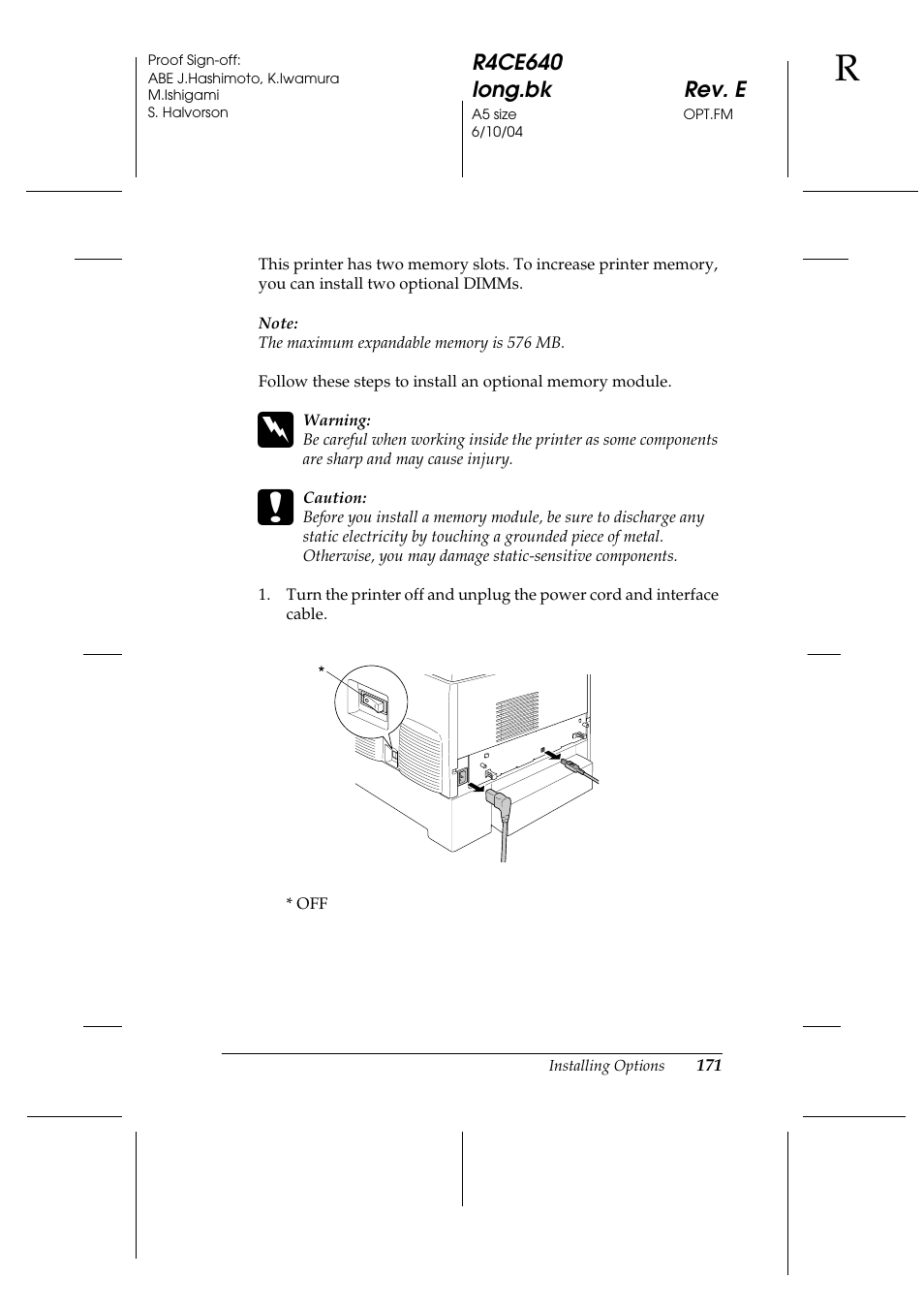 Epson AcuLaser C3000 User Manual | Page 171 / 316