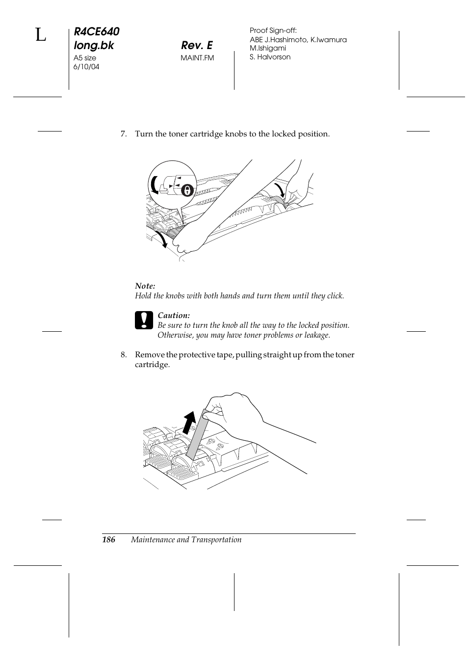 Epson AcuLaser C3000 User Manual | Page 186 / 316