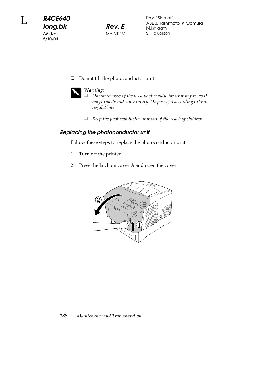 Epson AcuLaser C3000 User Manual | Page 188 / 316