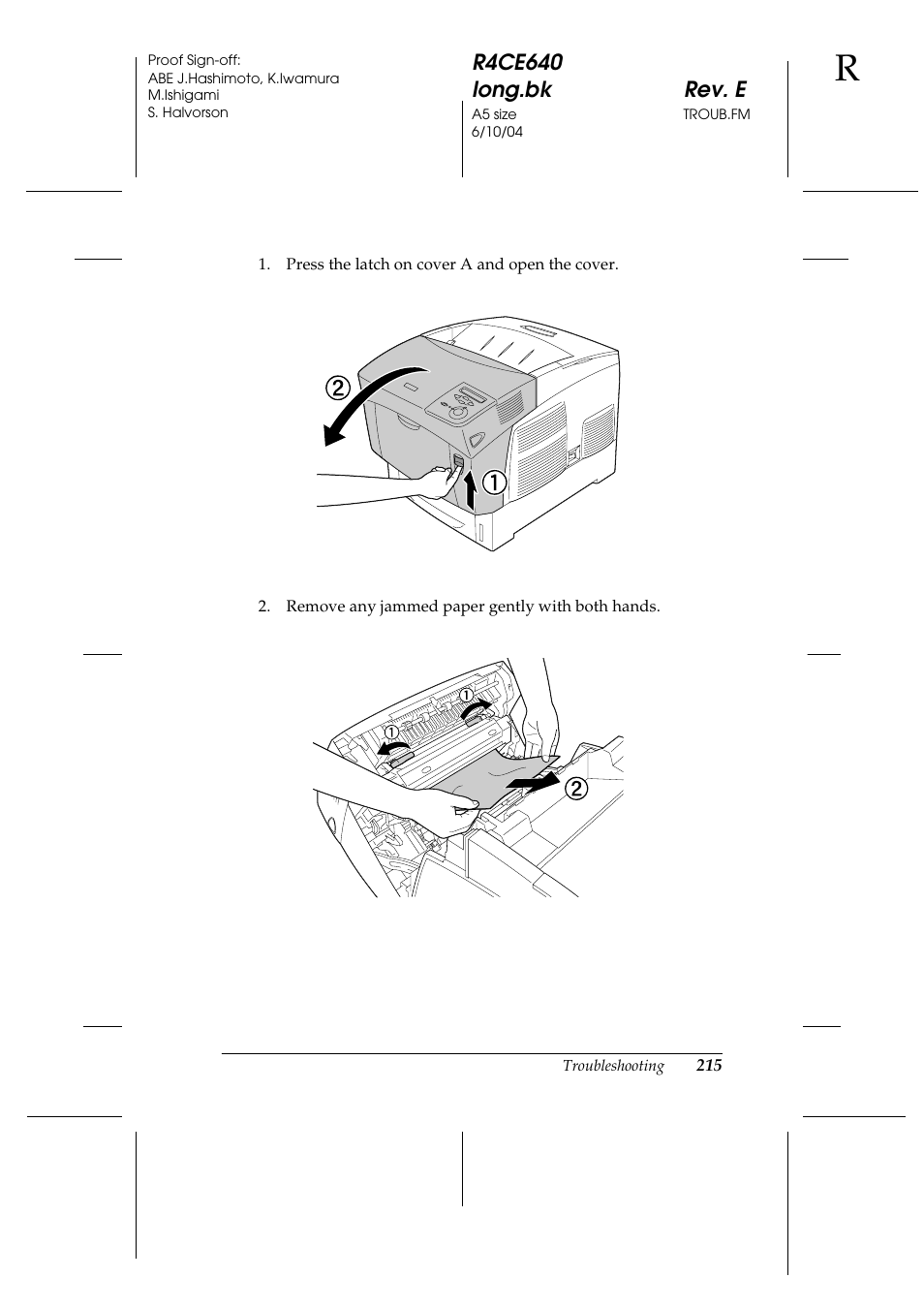 Epson AcuLaser C3000 User Manual | Page 215 / 316