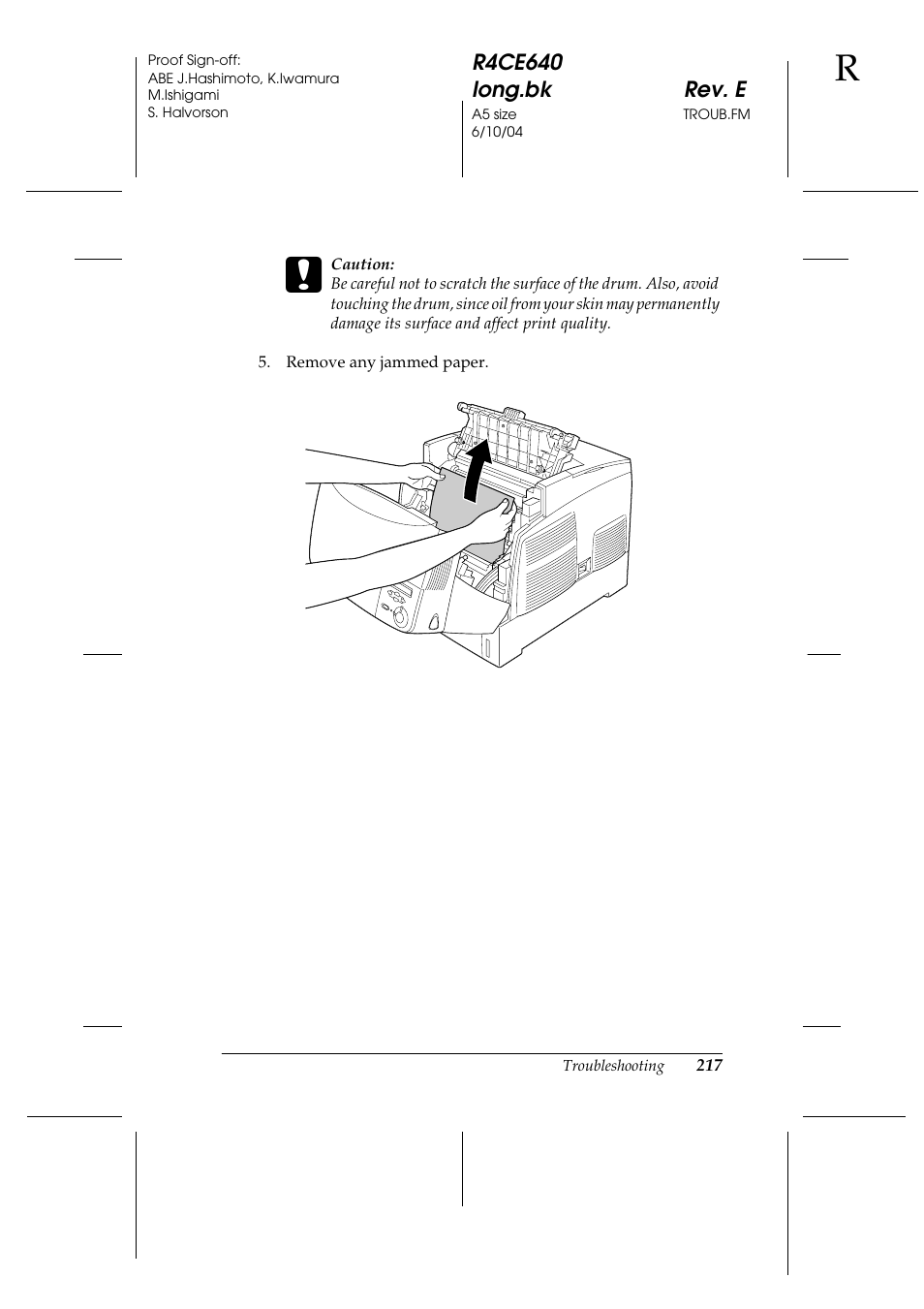 Epson AcuLaser C3000 User Manual | Page 217 / 316