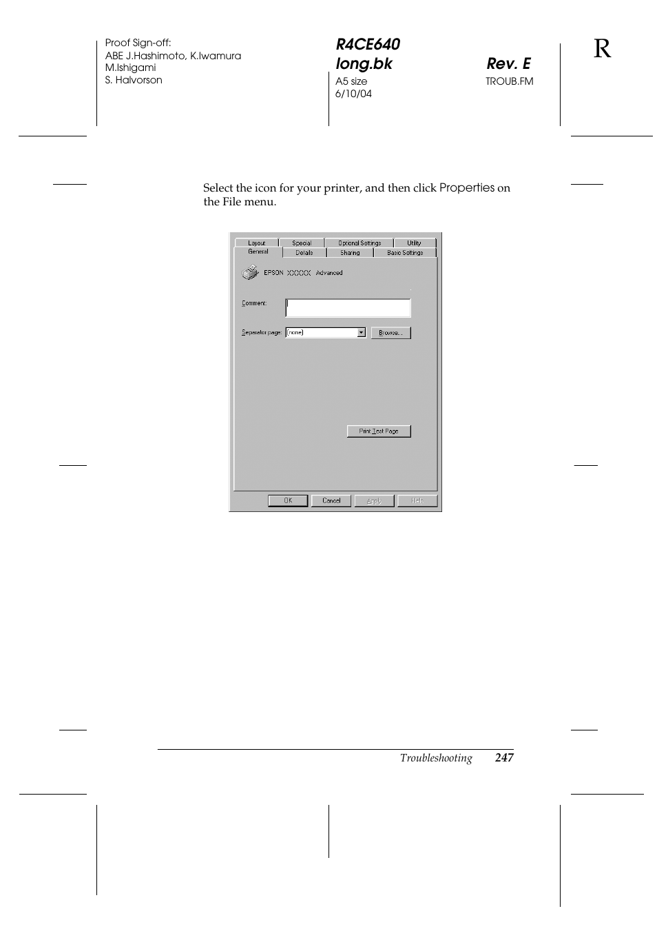 Epson AcuLaser C3000 User Manual | Page 247 / 316