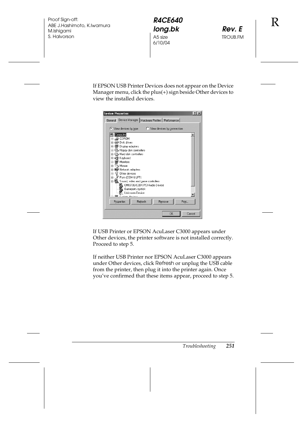 Epson AcuLaser C3000 User Manual | Page 251 / 316