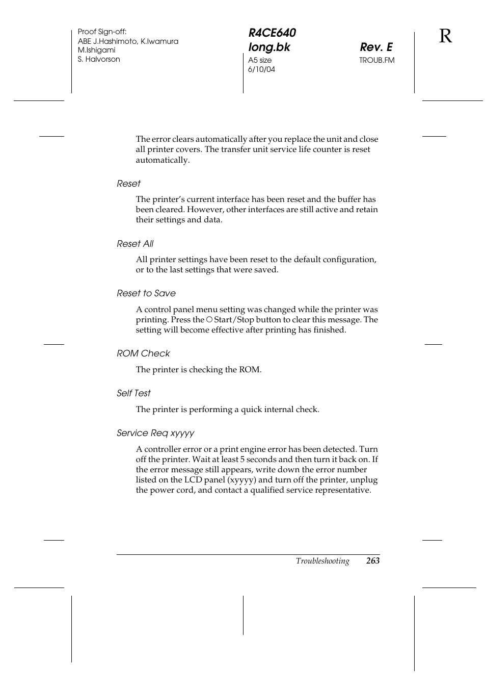 Epson AcuLaser C3000 User Manual | Page 263 / 316