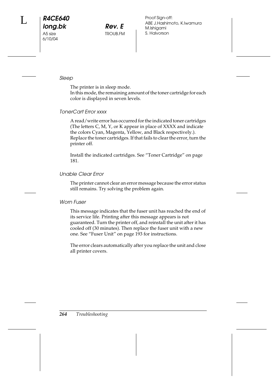 R4ce640 long.bk rev. e | Epson AcuLaser C3000 User Manual | Page 264 / 316