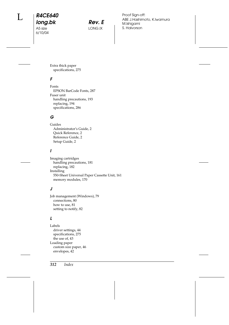 R4ce640 long.bk rev. e | Epson AcuLaser C3000 User Manual | Page 312 / 316