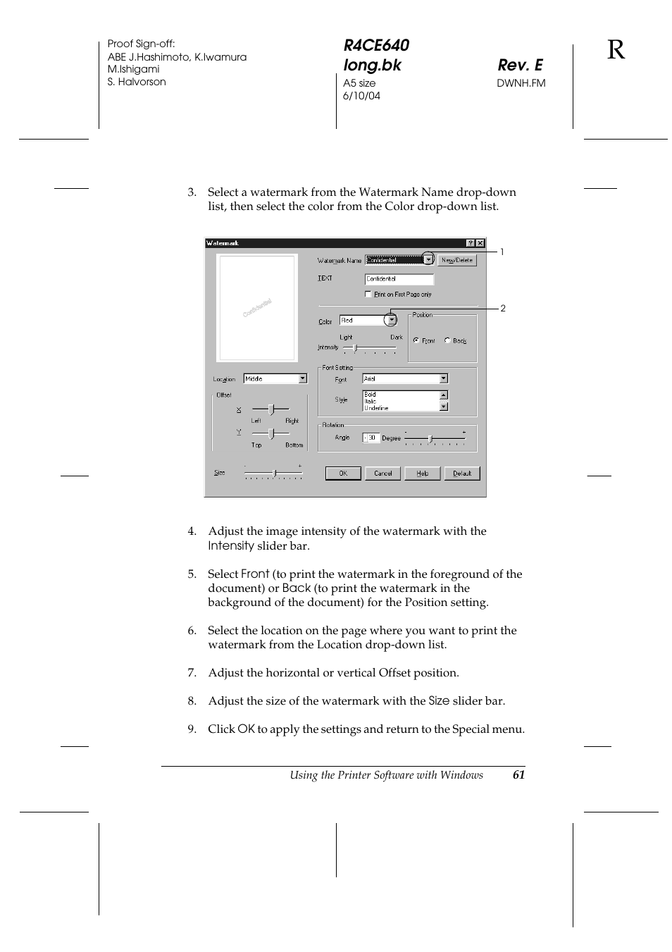 Epson AcuLaser C3000 User Manual | Page 61 / 316