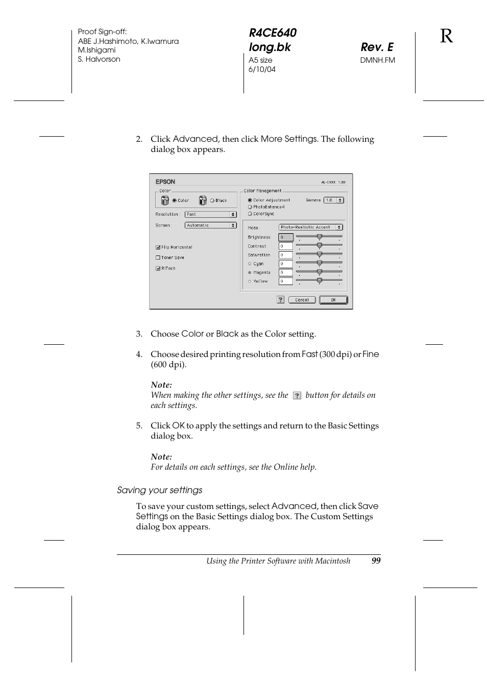 Epson AcuLaser C3000 User Manual | Page 99 / 316