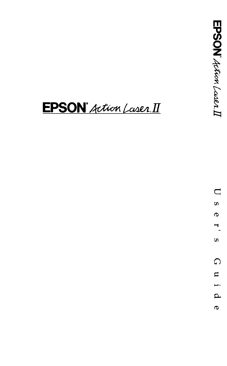 Epson Action Laser II User Manual | Page 298 / 299