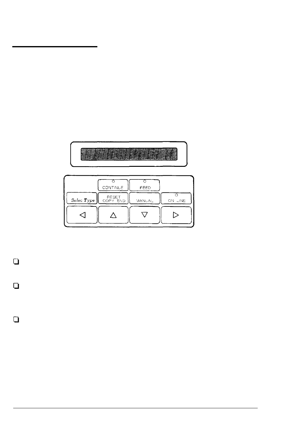 The control panel, Display | Epson Action Laser II User Manual | Page 42 / 299