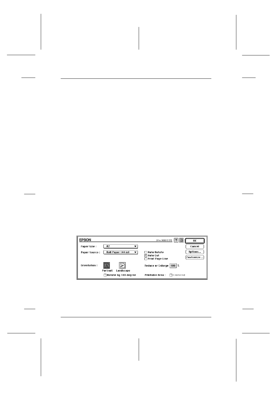 Printing from your macintosh, Start.bk rev. c | Epson 9000 User Manual | Page 48 / 68