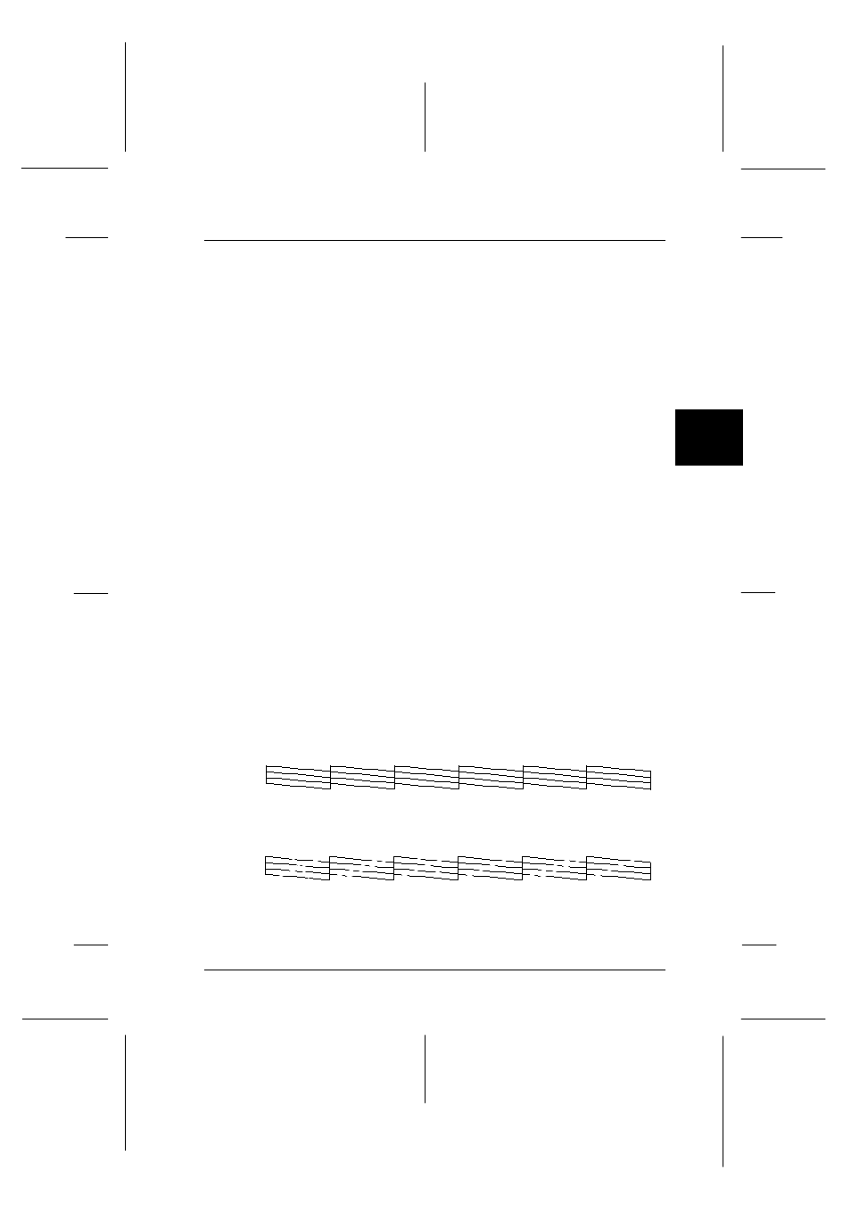 Printing the nozzle check pattern, Start.bk rev. c | Epson 9000 User Manual | Page 55 / 68