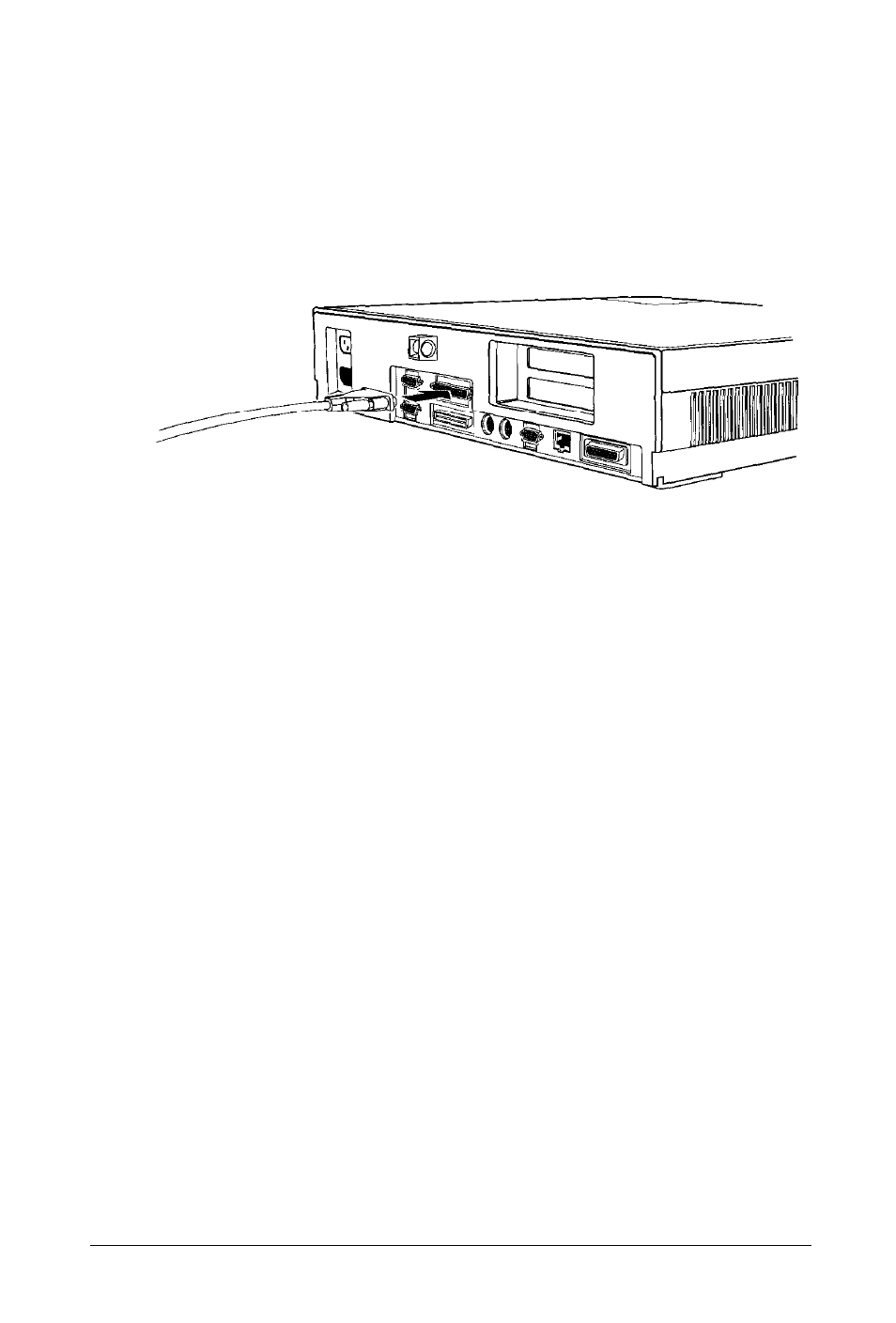 Connecting a parallel printer | Epson Express Station User Manual | Page 16 / 26