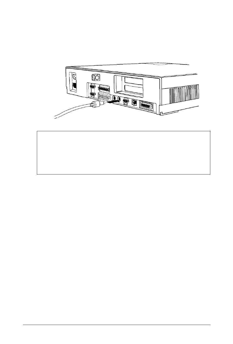 Connecting the keyboard | Epson Express Station User Manual | Page 18 / 26