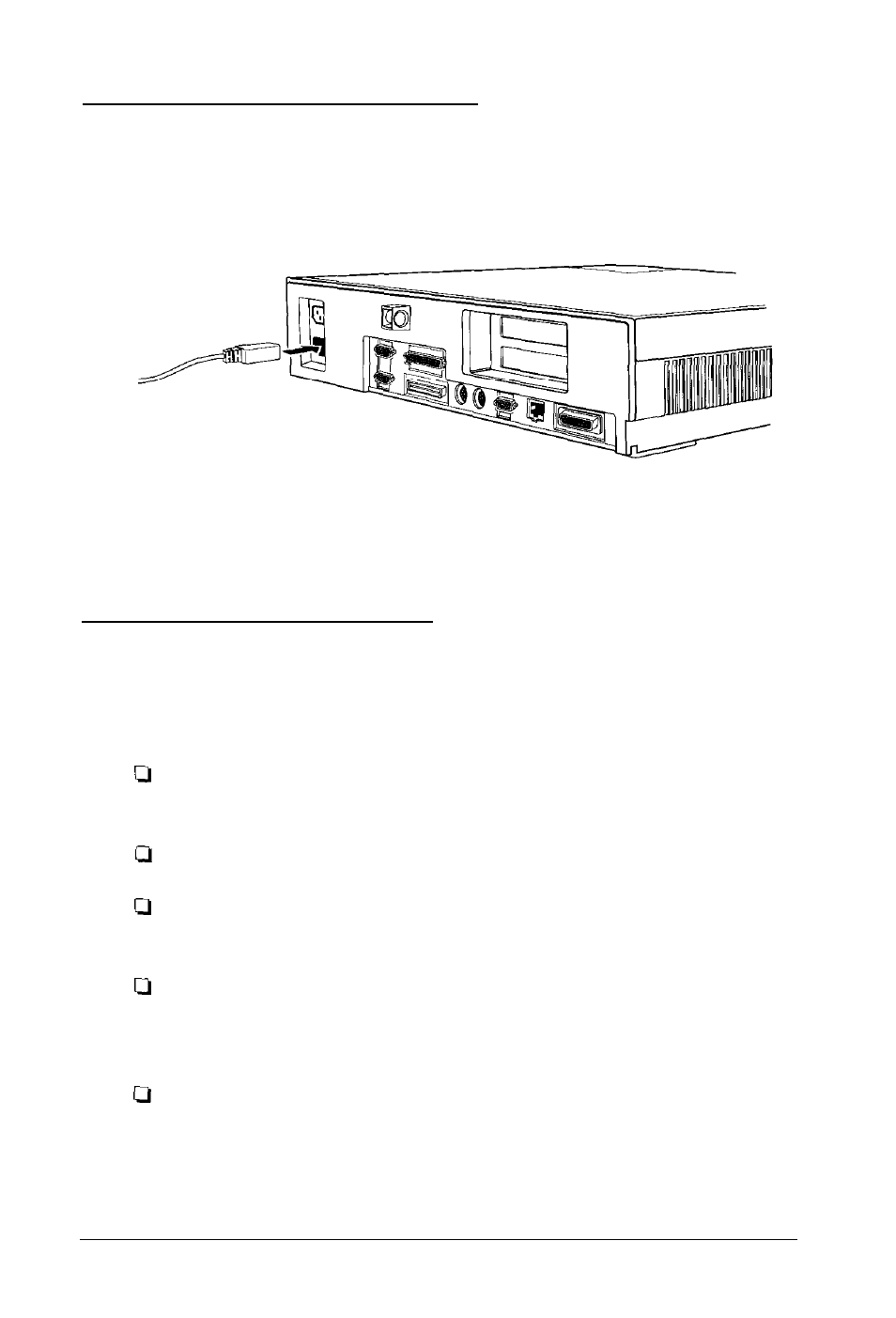 Connecting the power cord, Turning on the computer | Epson Express Station User Manual | Page 22 / 26