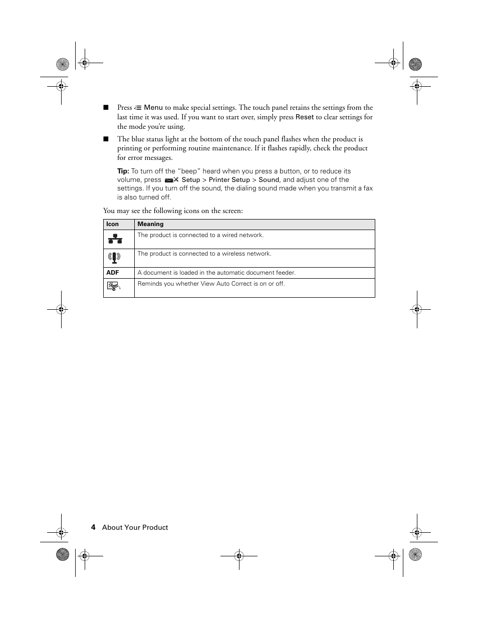 Epson Artisan 837 User Manual | Page 4 / 44
