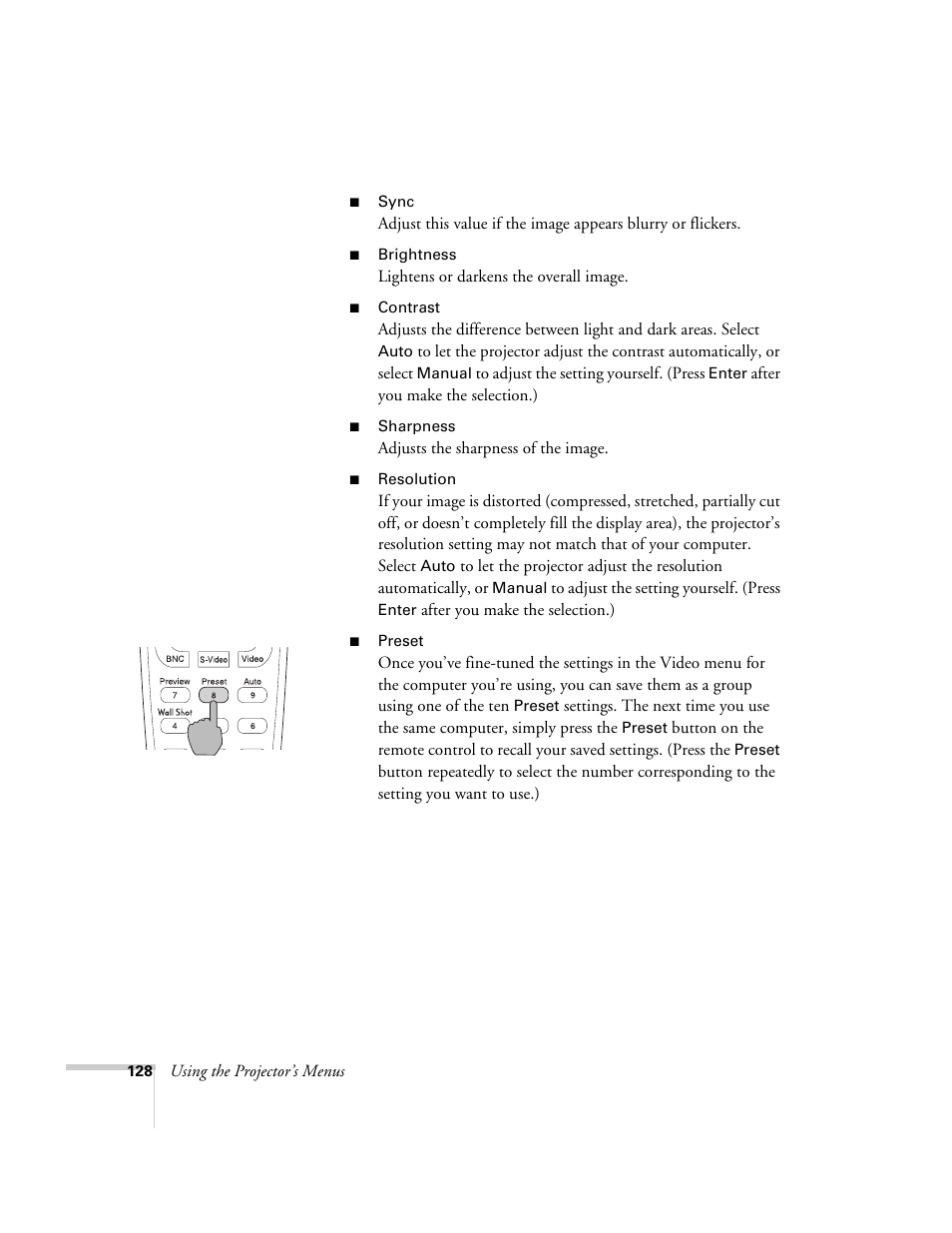 Epson 7850p User Manual | Page 128 / 224