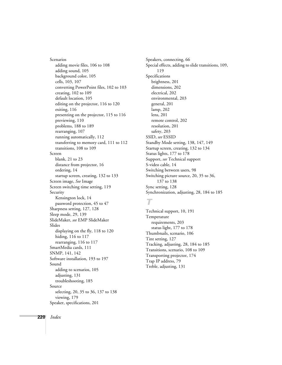 Epson 7850p User Manual | Page 220 / 224