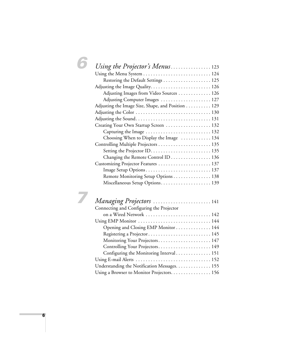 Epson 7850p User Manual | Page 6 / 224
