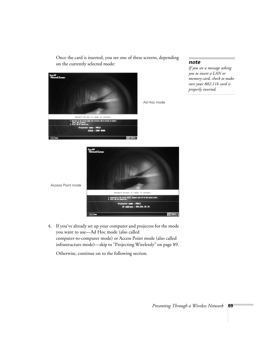 Epson 7850p User Manual | Page 69 / 224