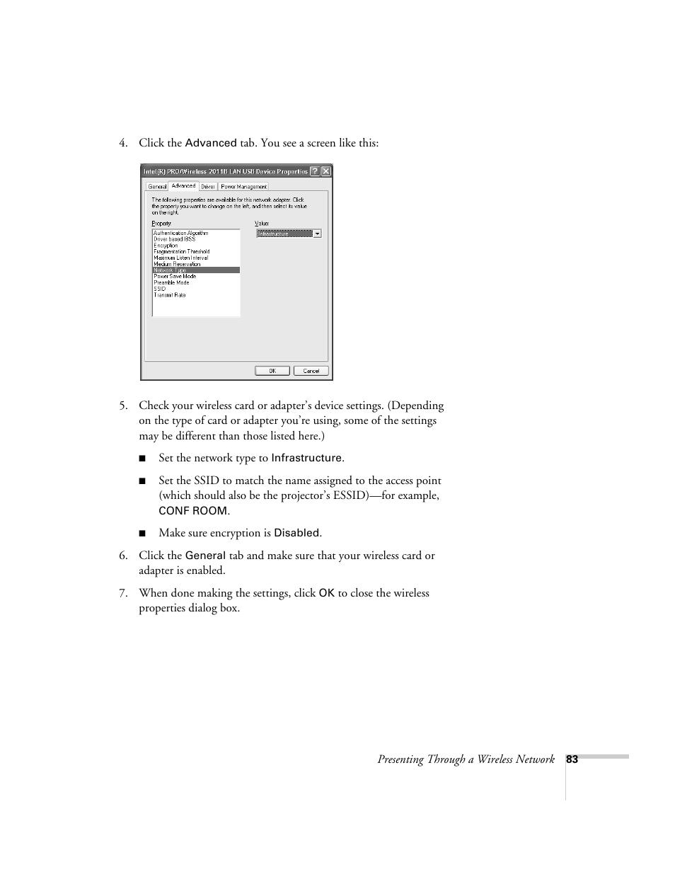 Epson 7850p User Manual | Page 83 / 224