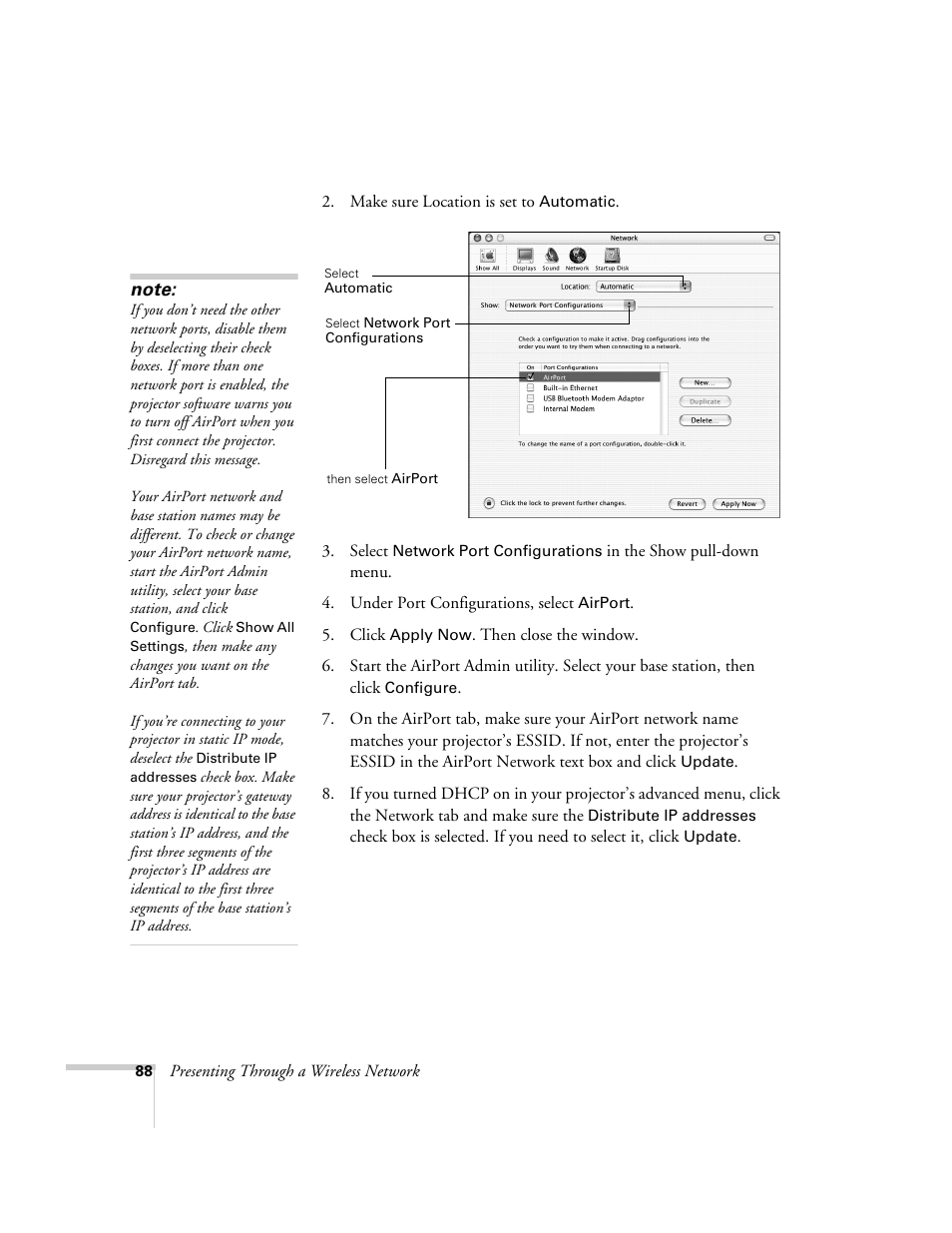 Epson 7850p User Manual | Page 88 / 224