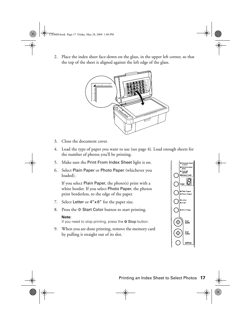 Epson Stylus CX4600 User Manual | Page 17 / 48