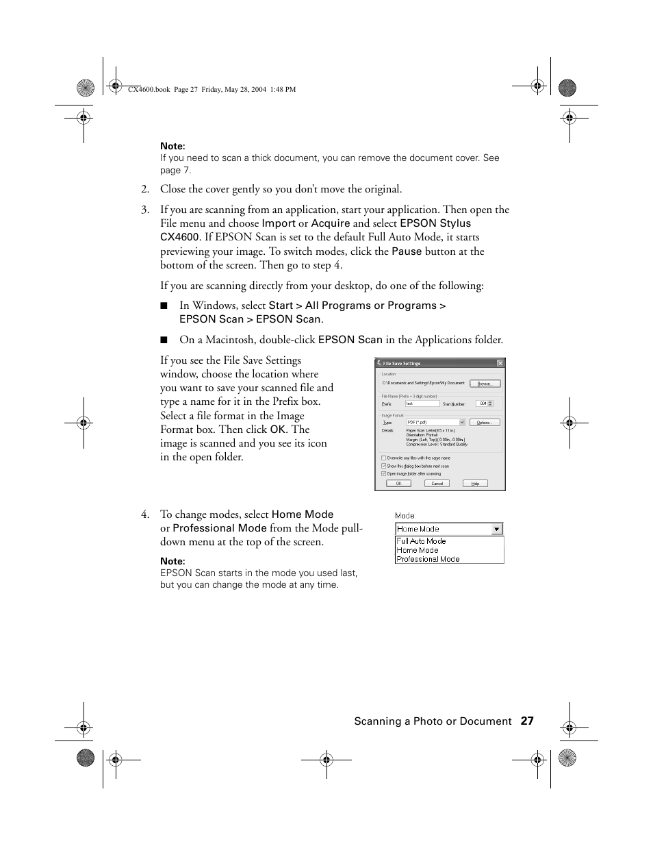 Epson Stylus CX4600 User Manual | Page 27 / 48