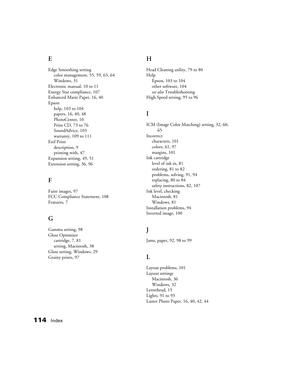 Epson CPD-19345R0 User Manual | Page 114 / 119