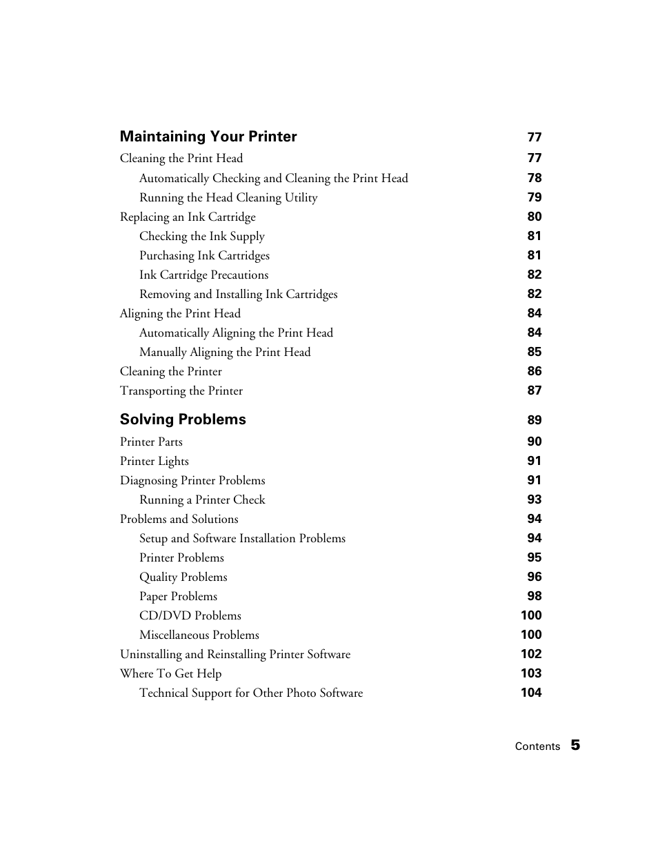 Epson CPD-19345R0 User Manual | Page 5 / 119