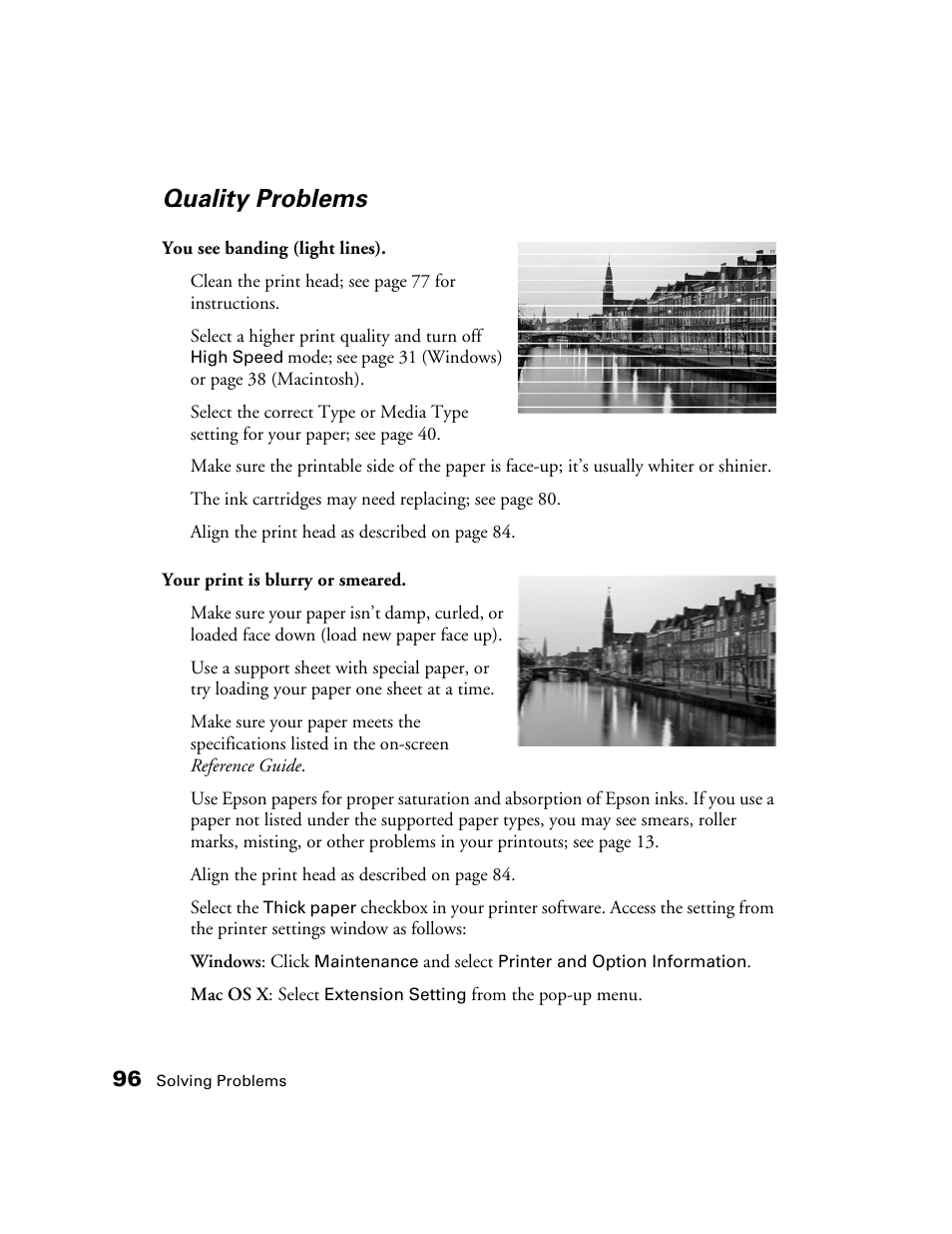 Quality problems | Epson CPD-19345R0 User Manual | Page 96 / 119