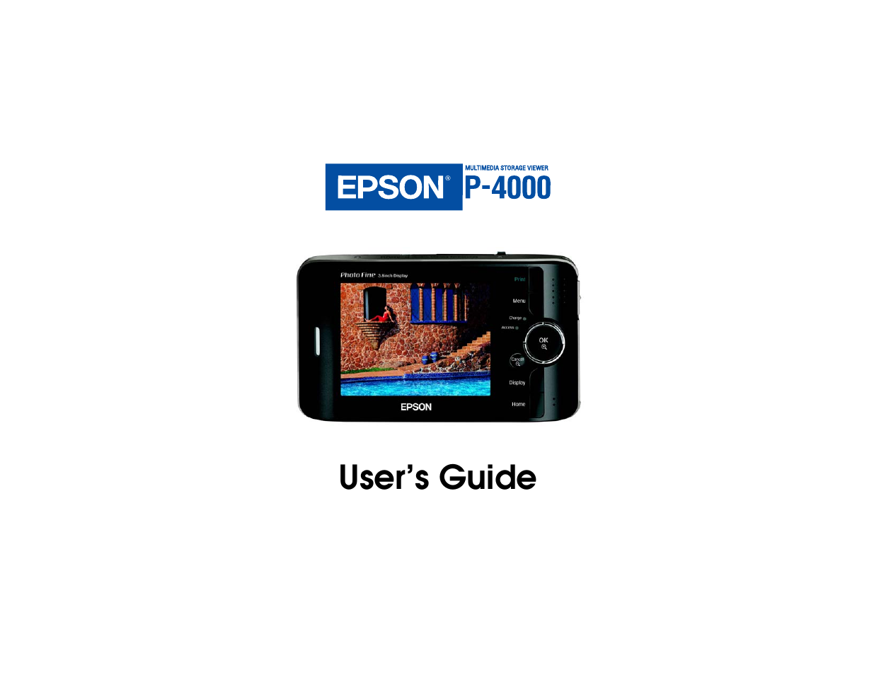 Epson Multimedia Storage Viewer P-4000 User Manual | 74 pages