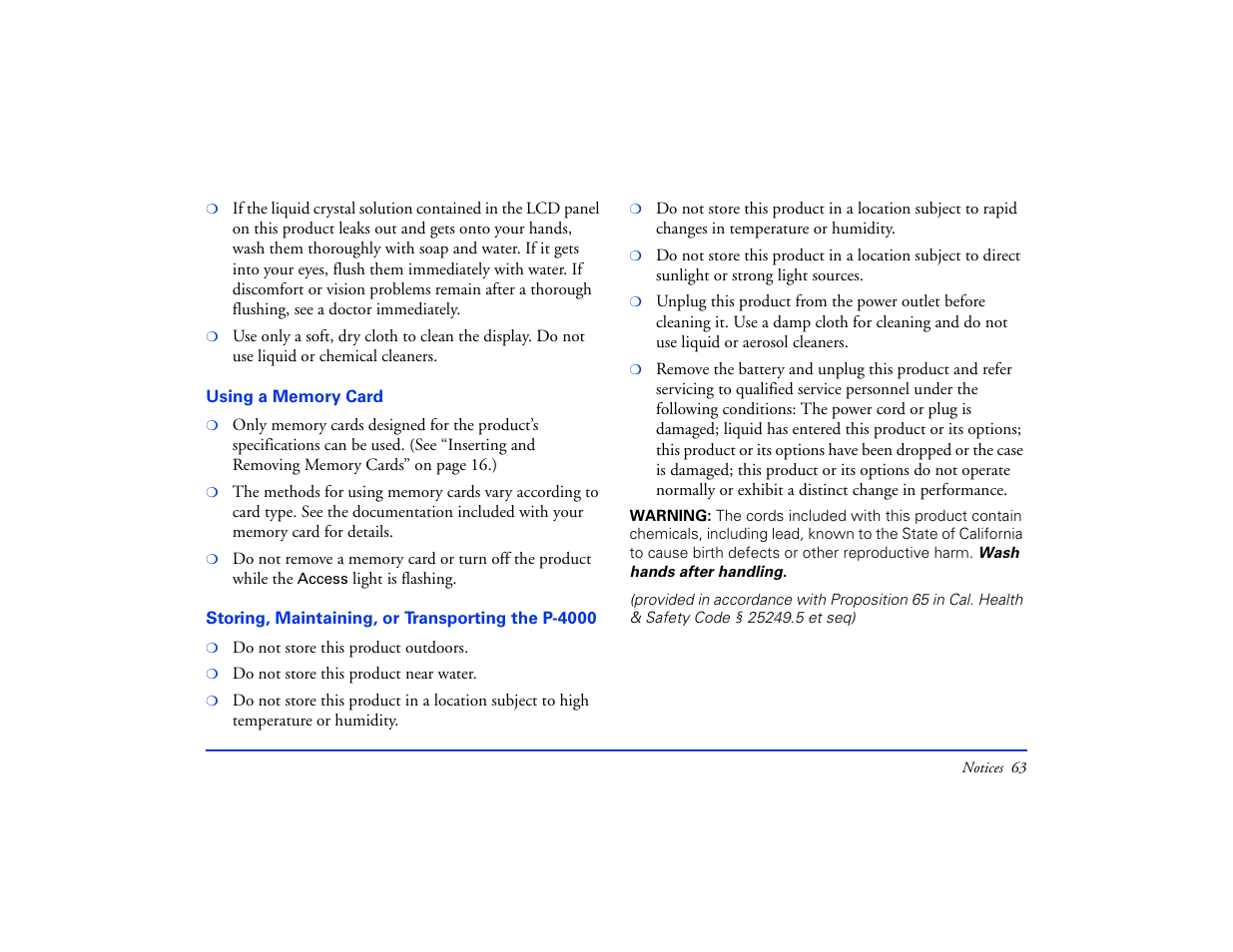 Epson Multimedia Storage Viewer P-4000 User Manual | Page 63 / 74