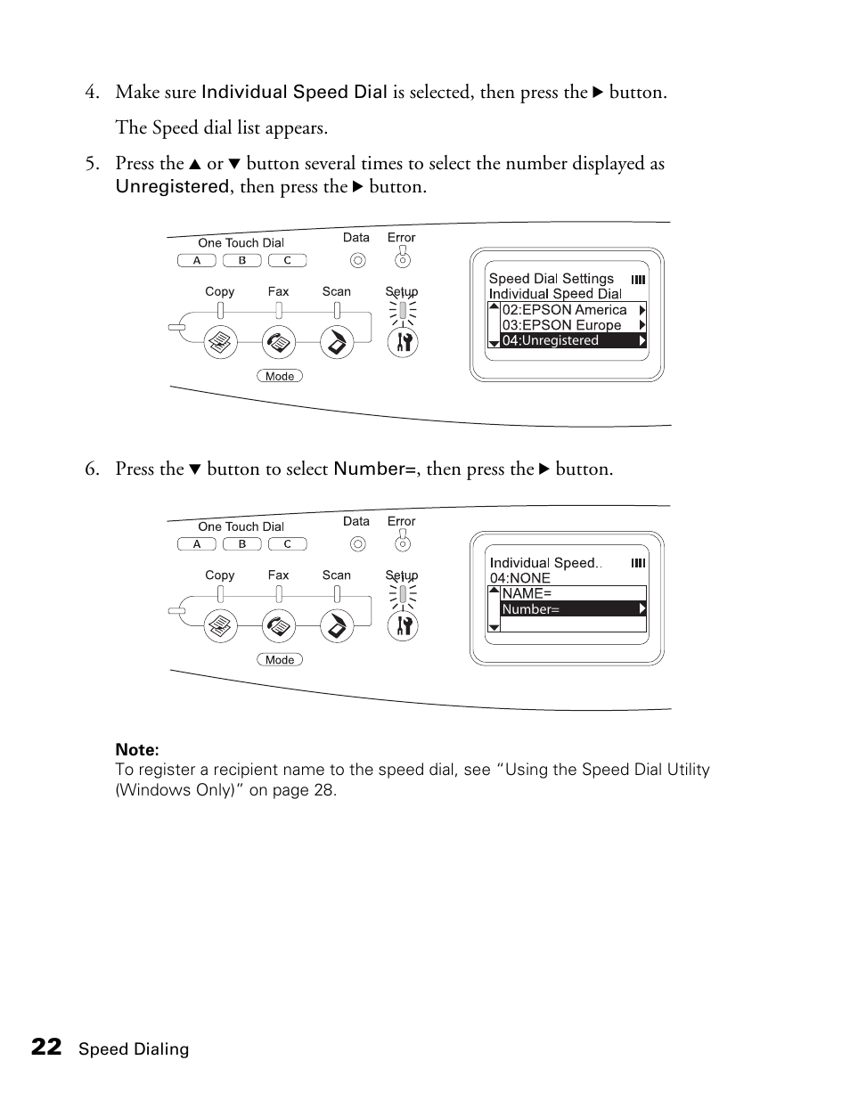 Epson AcuLaser CX11NF User Manual | Page 22 / 64