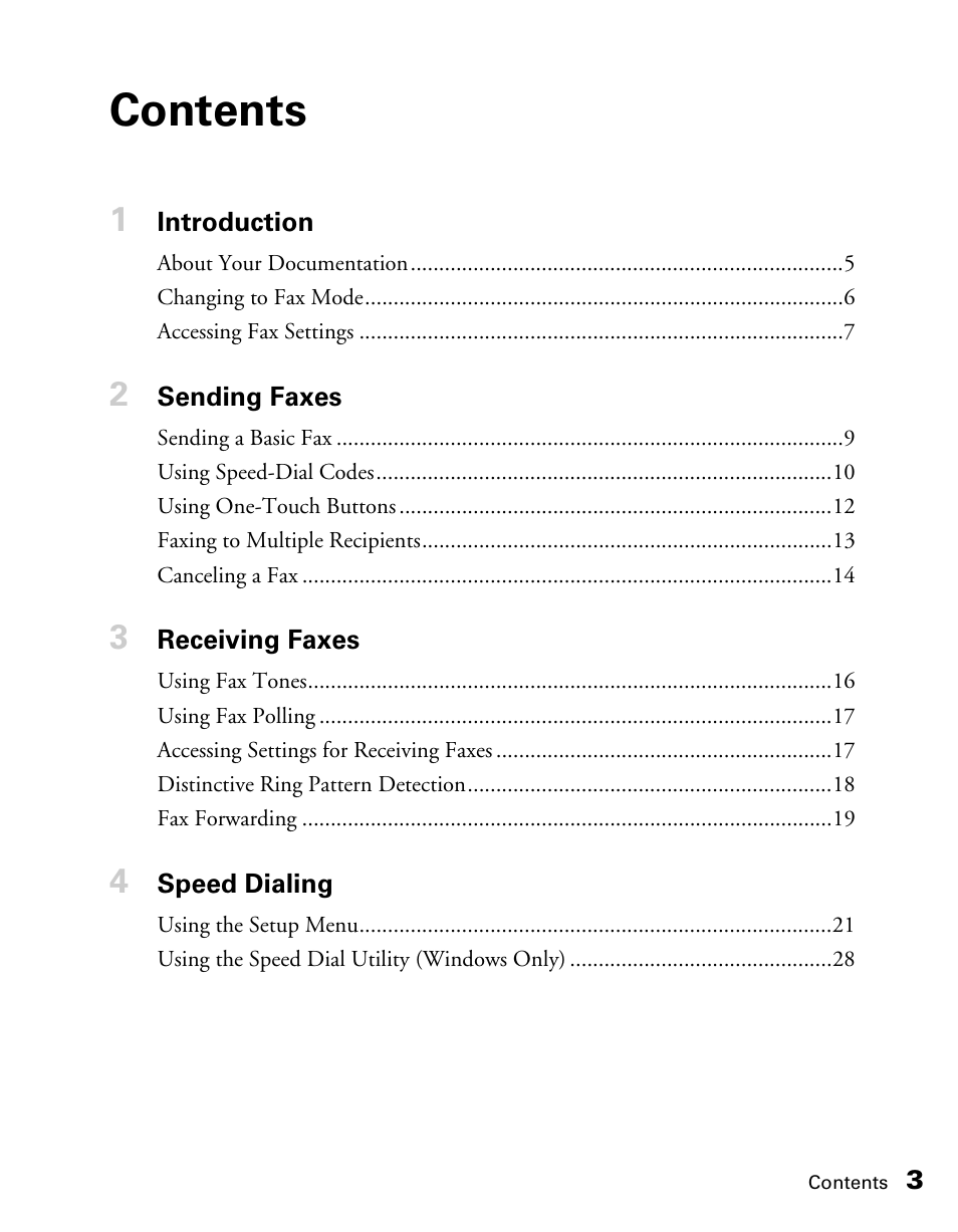 Epson AcuLaser CX11NF User Manual | Page 3 / 64