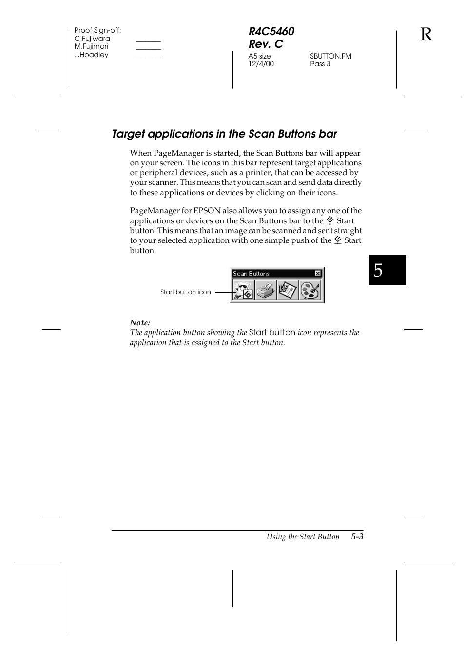 Target applications in the scan buttons bar, Target applications in the scan buttons bar -3 | Epson 1640XL User Manual | Page 103 / 167