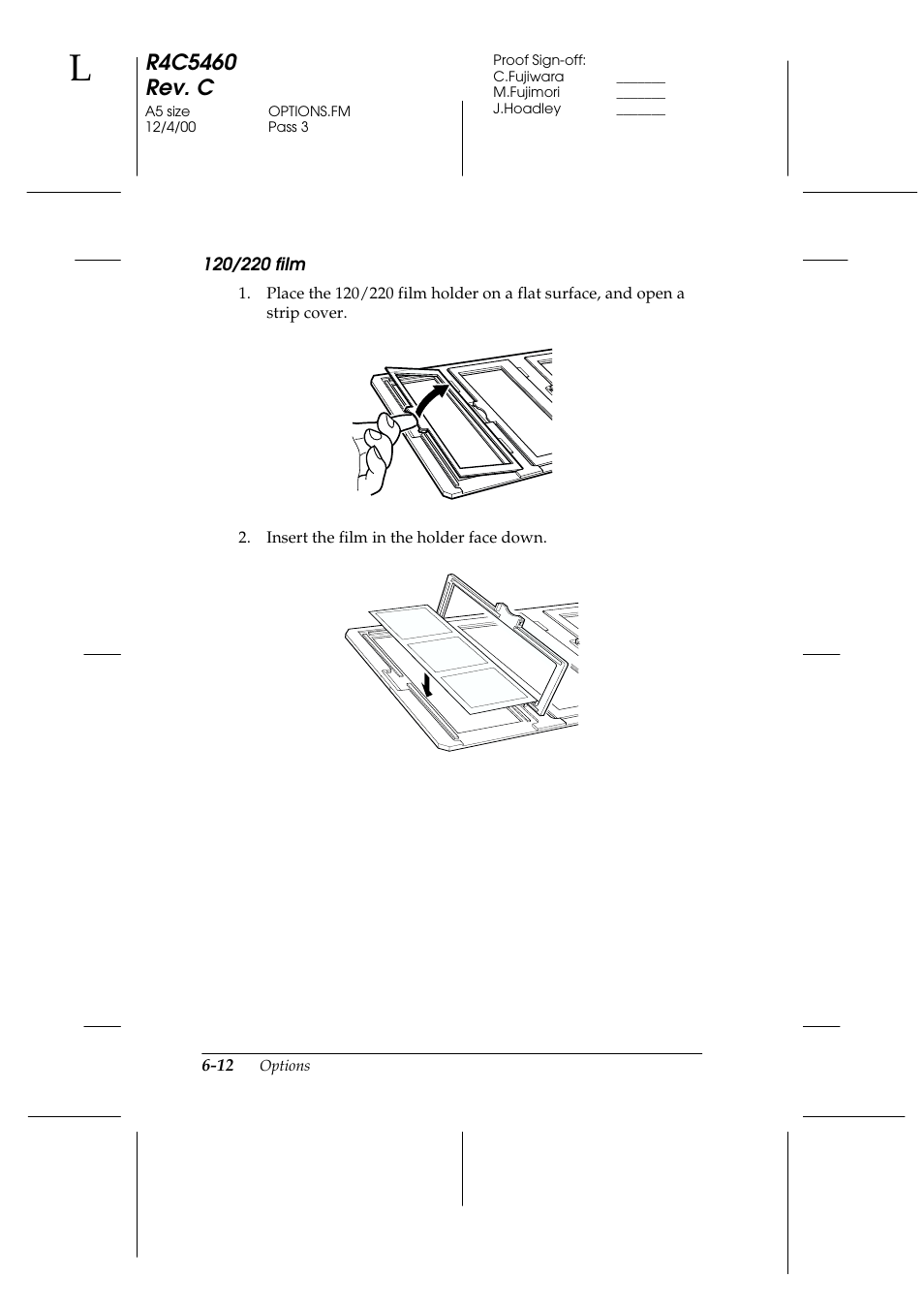 120/220 film | Epson 1640XL User Manual | Page 128 / 167