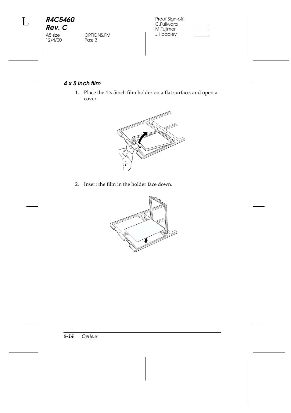 4 x 5 inch film | Epson 1640XL User Manual | Page 130 / 167