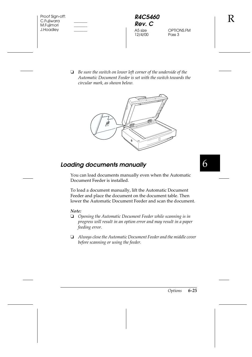 Loading documents manually, Loading documents manually -25 | Epson 1640XL User Manual | Page 141 / 167