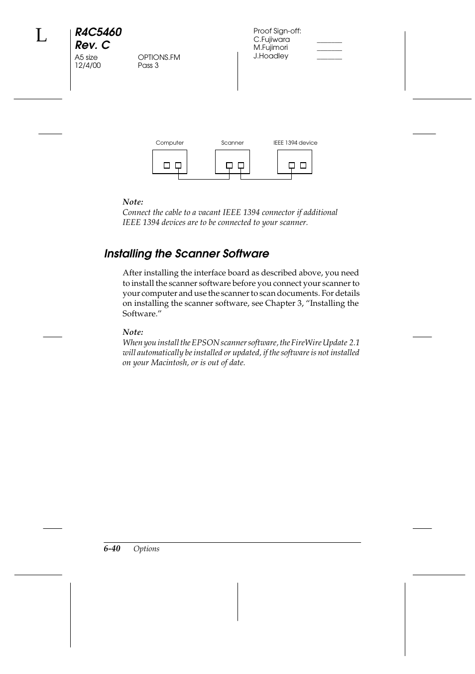Installing the scanner software, Installing the scanner software -40 | Epson 1640XL User Manual | Page 156 / 167