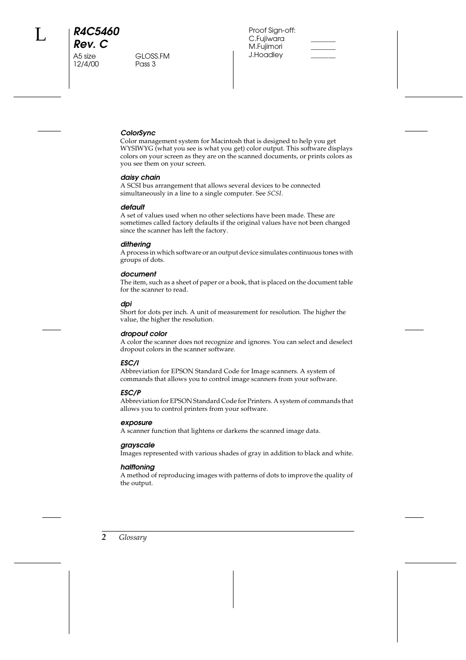 Epson 1640XL User Manual | Page 158 / 167