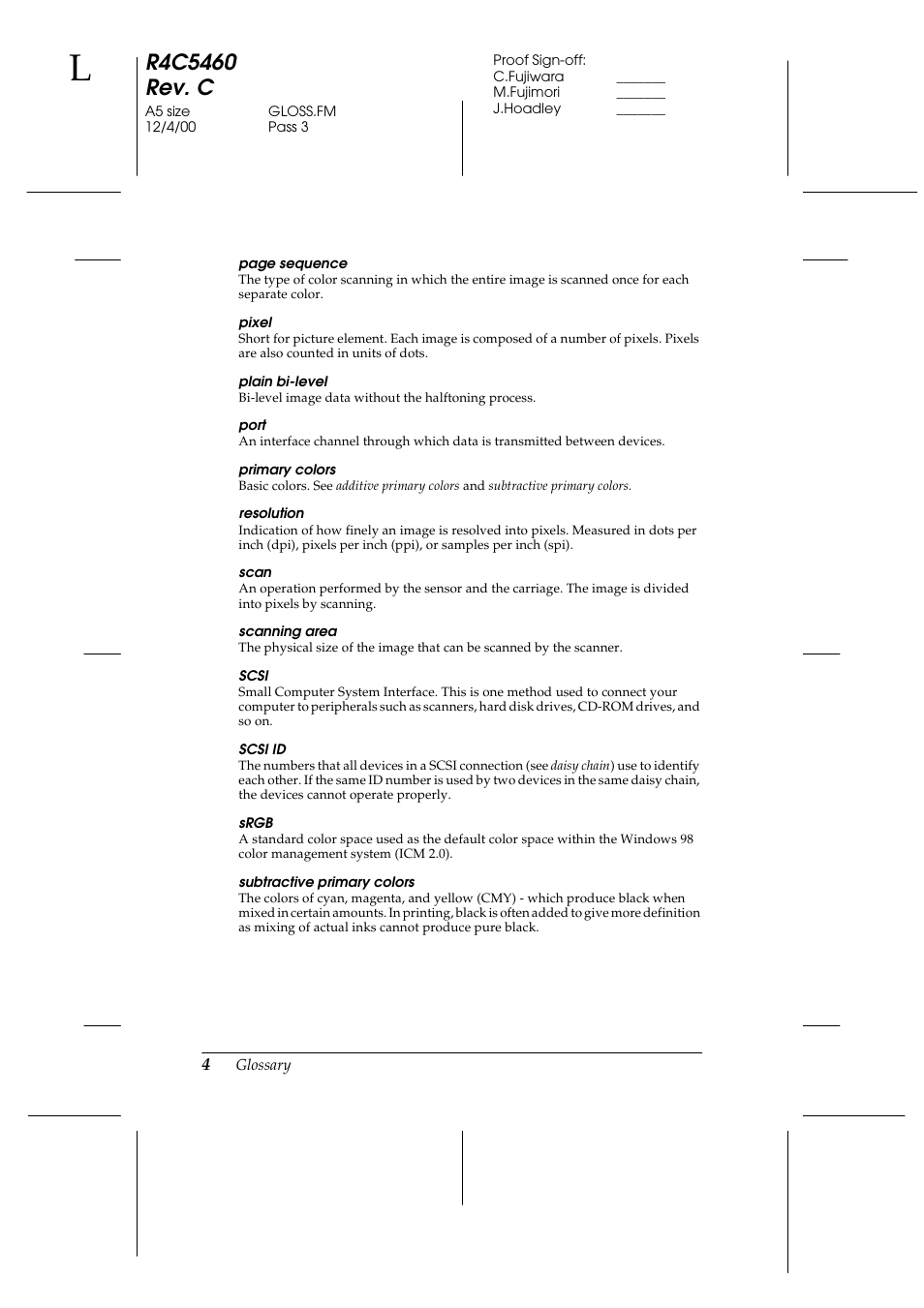 Epson 1640XL User Manual | Page 160 / 167