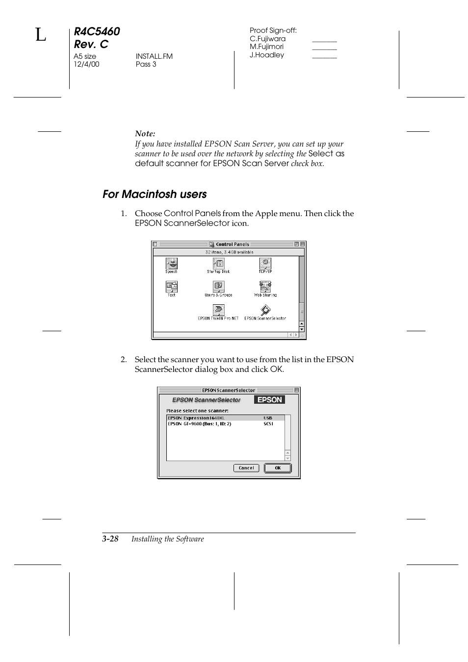 For macintosh users, For macintosh users -28 | Epson 1640XL User Manual | Page 66 / 167