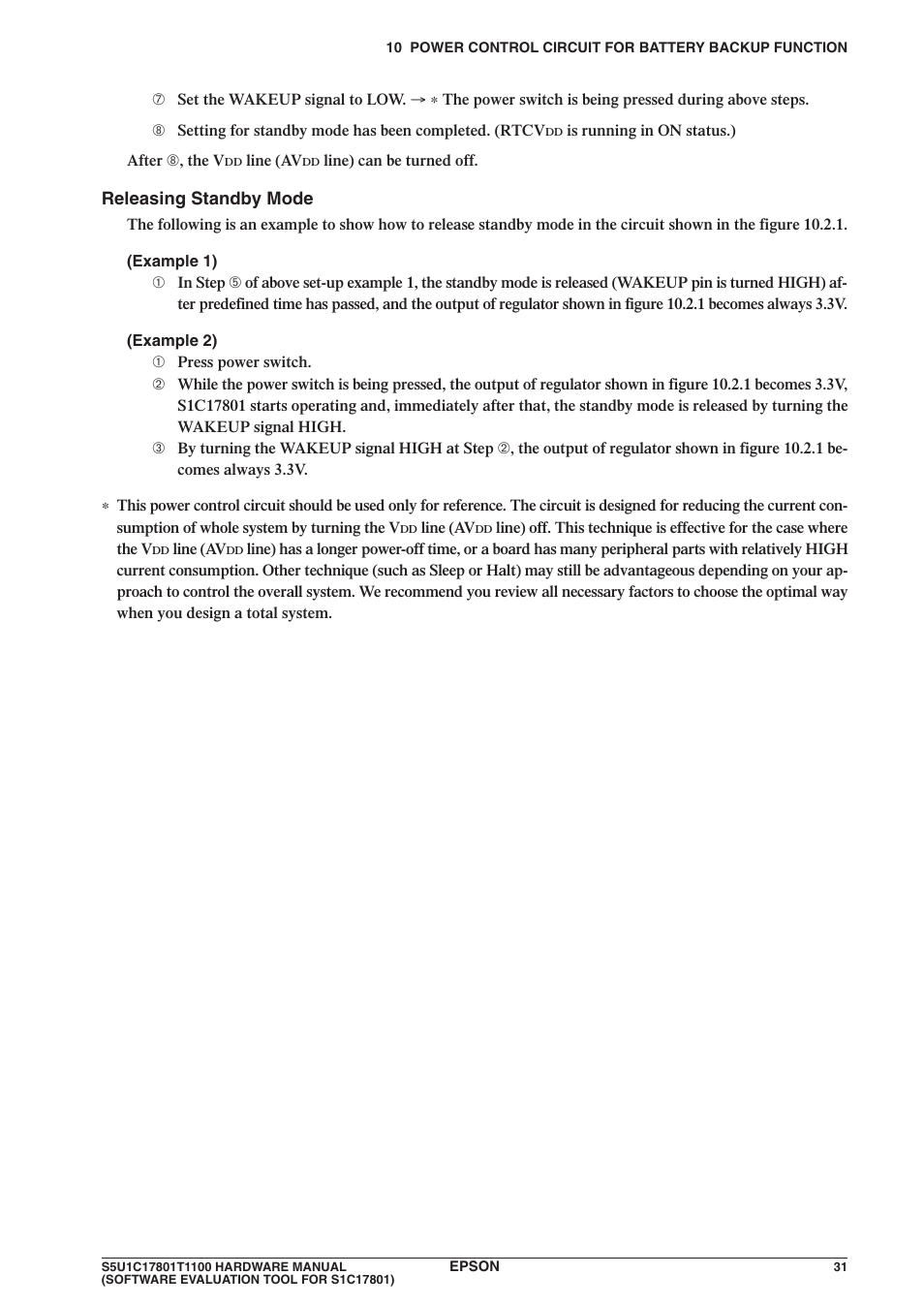 Epson S5U1C17801T1100 User Manual | Page 37 / 60