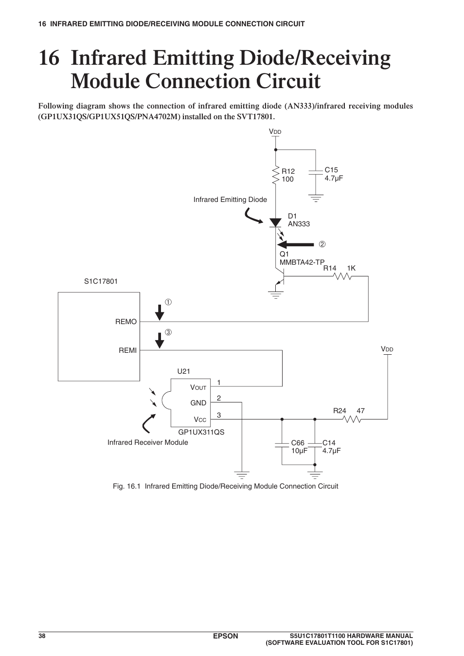 Epson S5U1C17801T1100 User Manual | Page 44 / 60