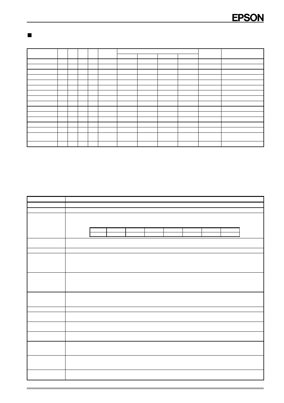 Registers, Register table, Functions of register bits (overview) | Epson RTC-72421 A User Manual | Page 10 / 25