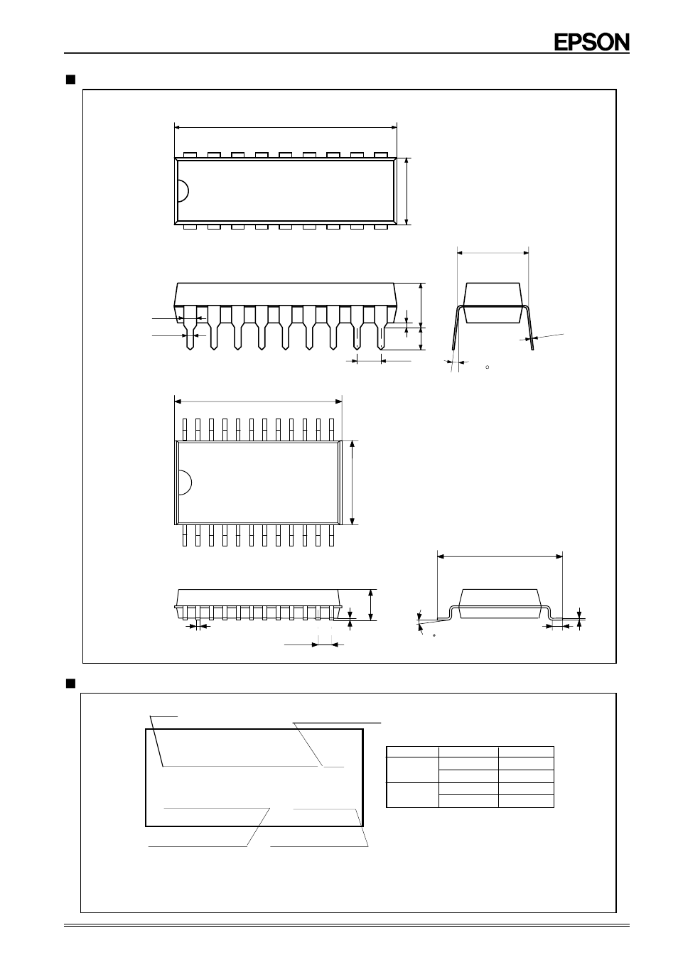 External dimensions, Marking layout | Epson RTC-72421 A User Manual | Page 22 / 25